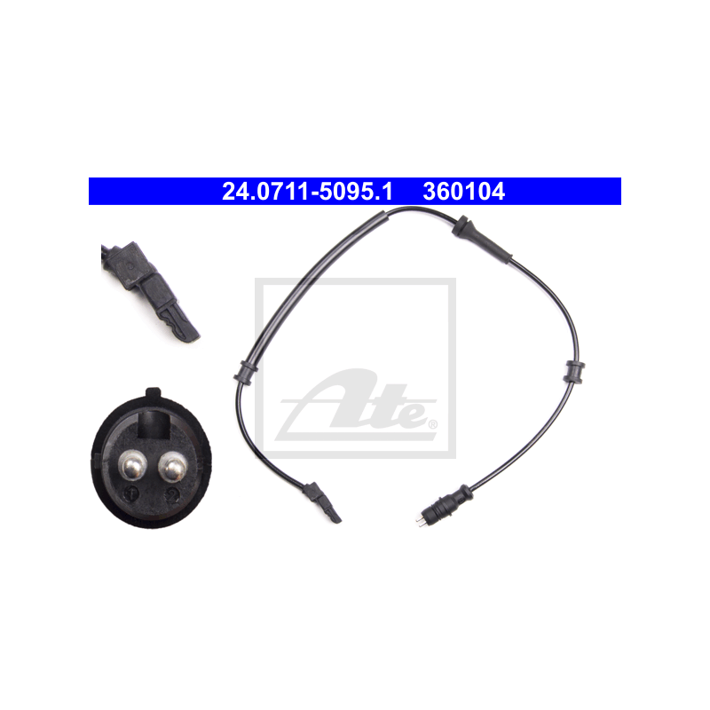 Trasero Sensor de ABS para Renault Laguna II ATE 24.0711-5095.1