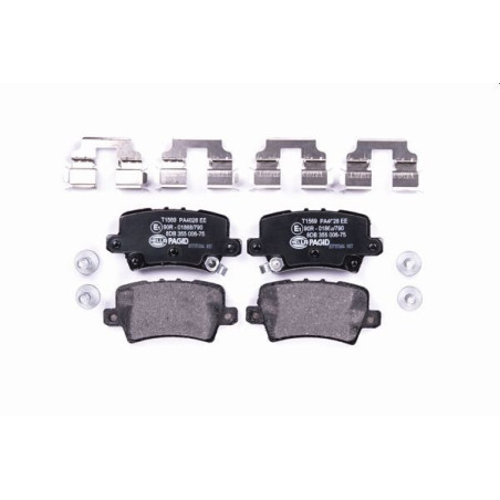 HELLA 8DB 355 006-751 Klocki hamulcowe Tył dla