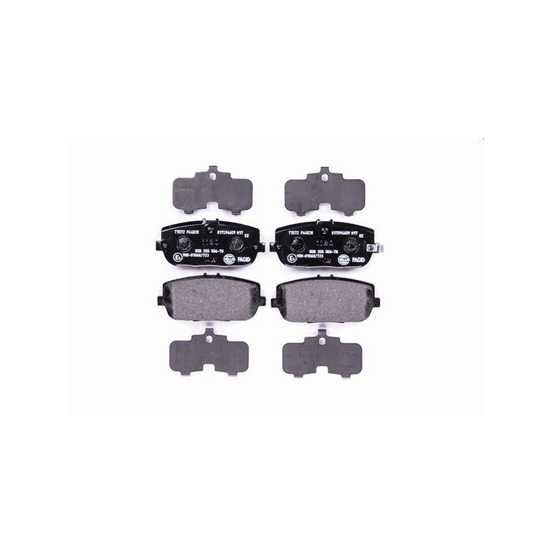 HELLA 8DB 355 006-781 Pastillas de freno Trasero para