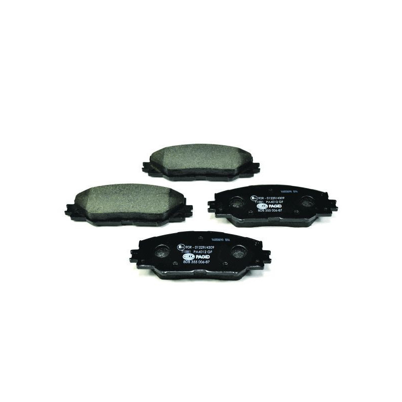 HELLA 8DB 355 006-871 Klocki hamulcowe Przód dla