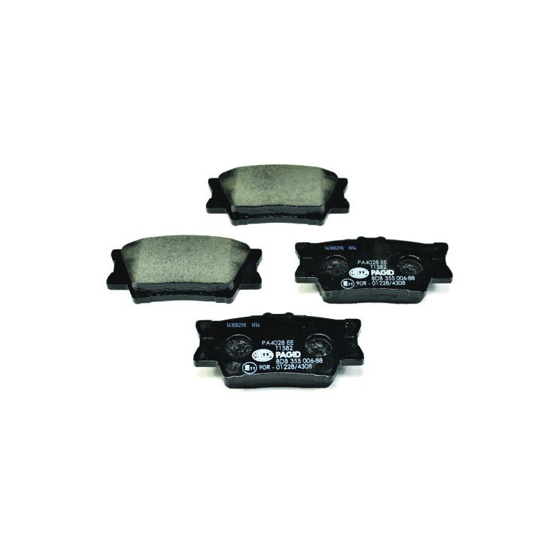 HELLA 8DB 355 006-881 Brake Pads Set Rear for