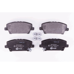 HELLA 8DB 355 006-911 Brzdové platničky Predné pre