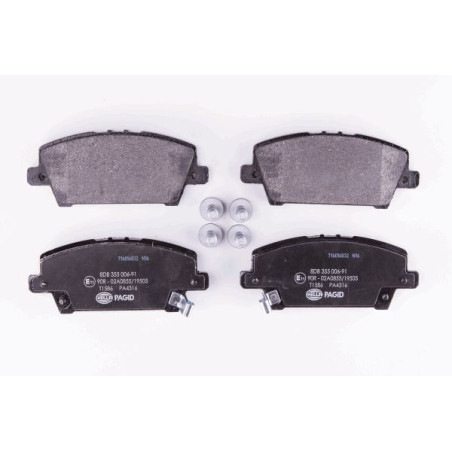 HELLA 8DB 355 006-911 Klocki hamulcowe Przód dla