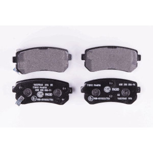 HELLA 8DB 355 006-961 Brzdové platničky Zadné pre