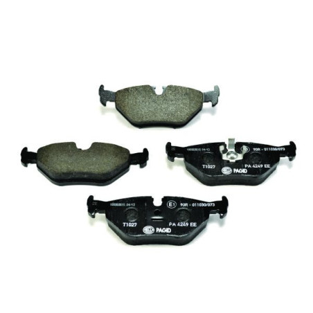 HELLA 8DB 355 007-421 Pastillas de freno Trasero para