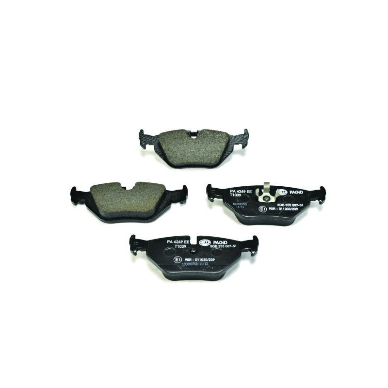 HELLA 8DB 355 007-511 Brake Pads Set Rear for