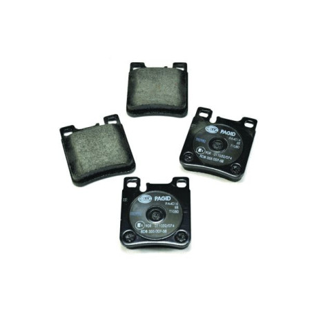 HELLA 8DB 355 007-581 Brake Pads Set Rear for