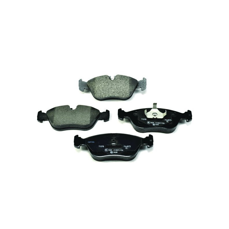 HELLA 8DB 355 007-721 Brzdové platničky Predné pre