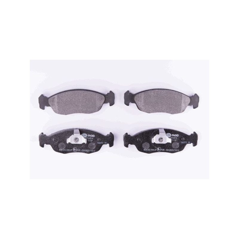 HELLA 8DB 355 008-291 Klocki hamulcowe Przód dla