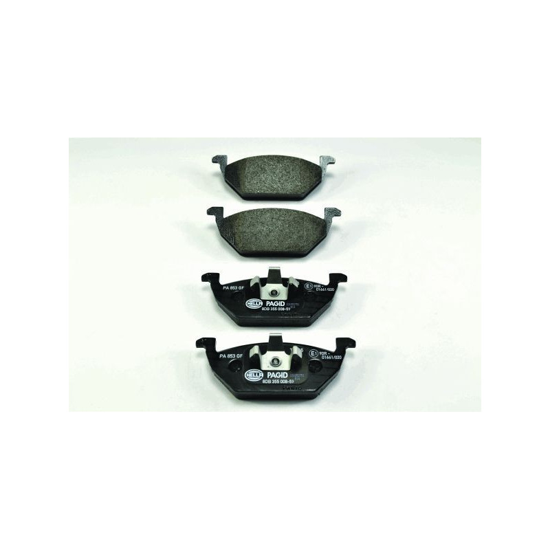 HELLA 8DB 355 008-591 Brzdové platničky Predné pre