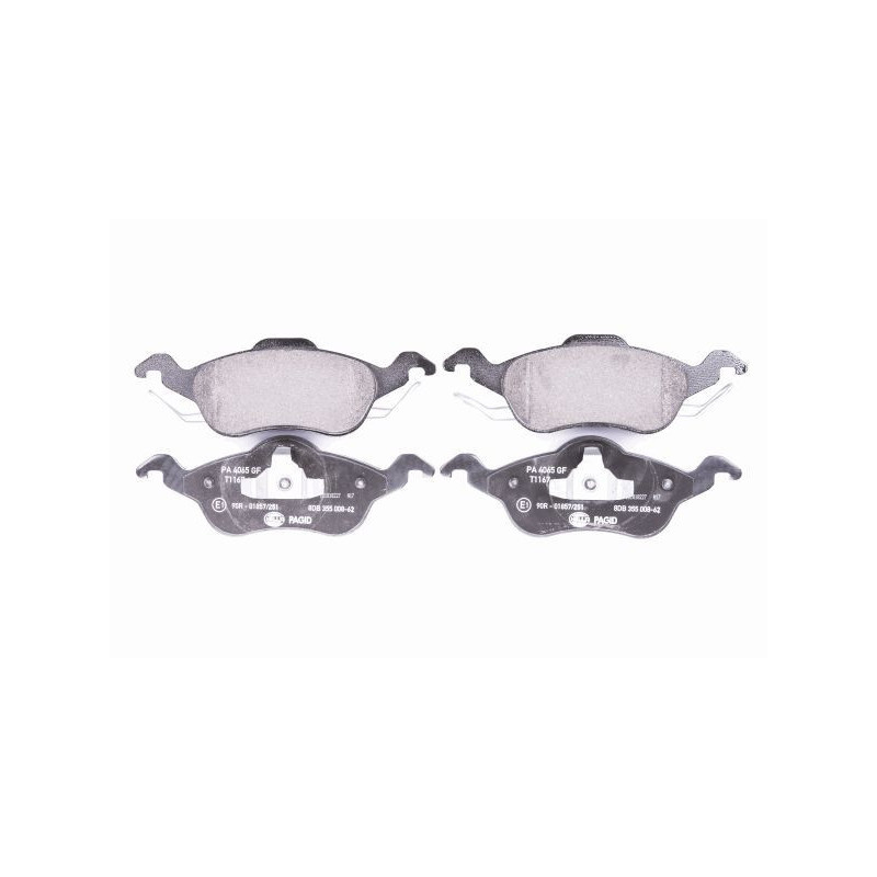 HELLA 8DB 355 008-621 Pastillas de freno Delantero para