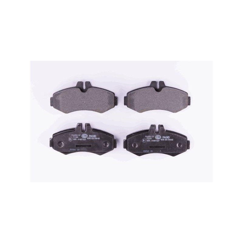 HELLA 8DB 355 008-631 Brzdové platničky Predné pre