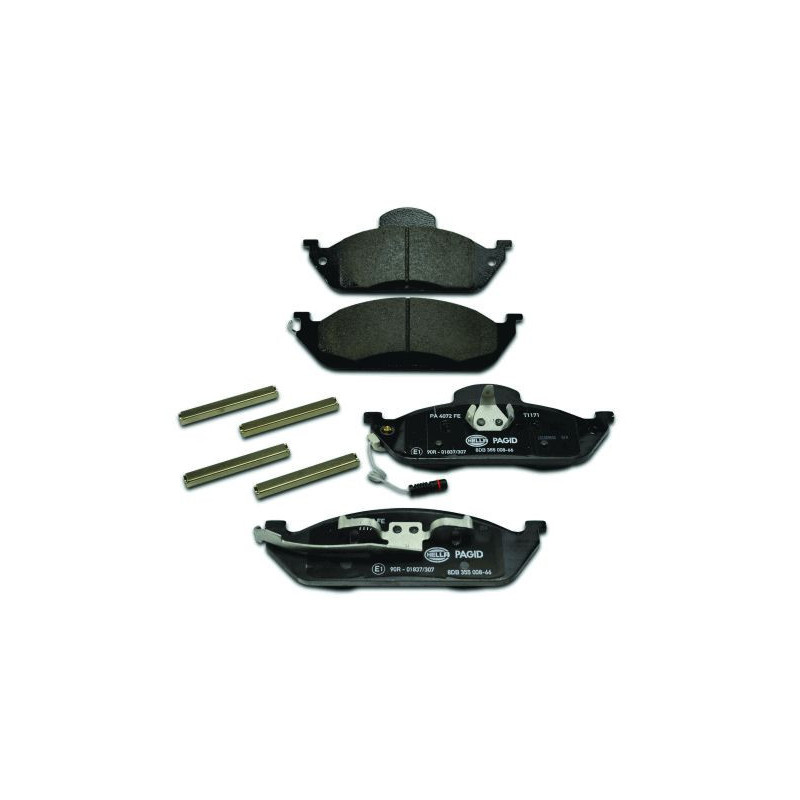 HELLA 8DB 355 008-661 Brzdové platničky Predné pre