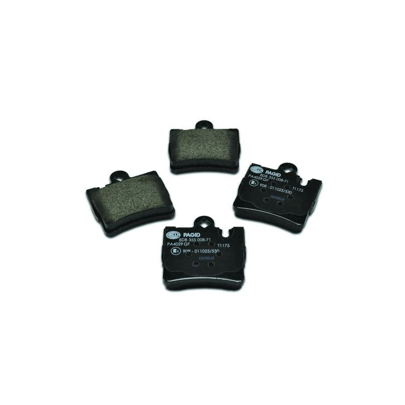 HELLA 8DB 355 008-711 Brake Pads Set Rear for