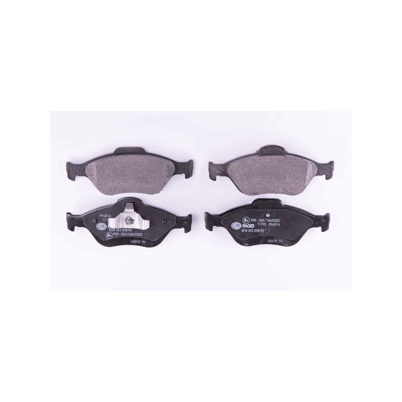 HELLA 8DB 355 008-901 Pastillas de freno Delantero para