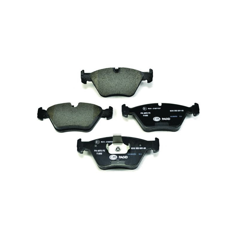 HELLA 8DB 355 009-001 Brzdové platničky Predné pre