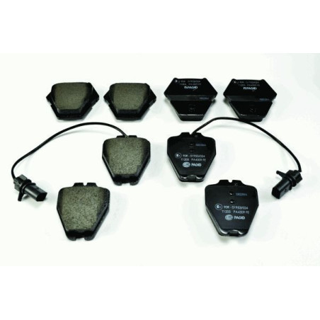 HELLA 8DB 355 009-031 Brzdové platničky Predné pre