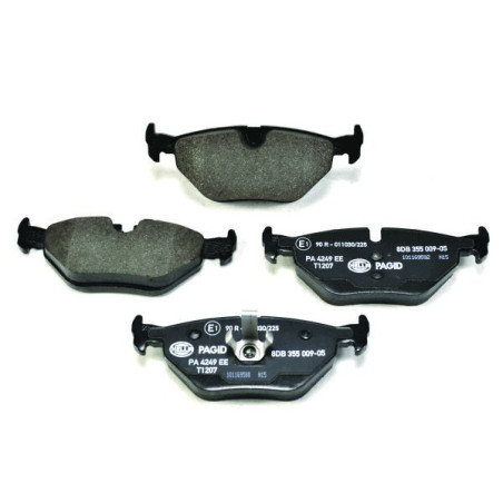 HELLA 8DB 355 009-051 Pastillas de freno Trasero para