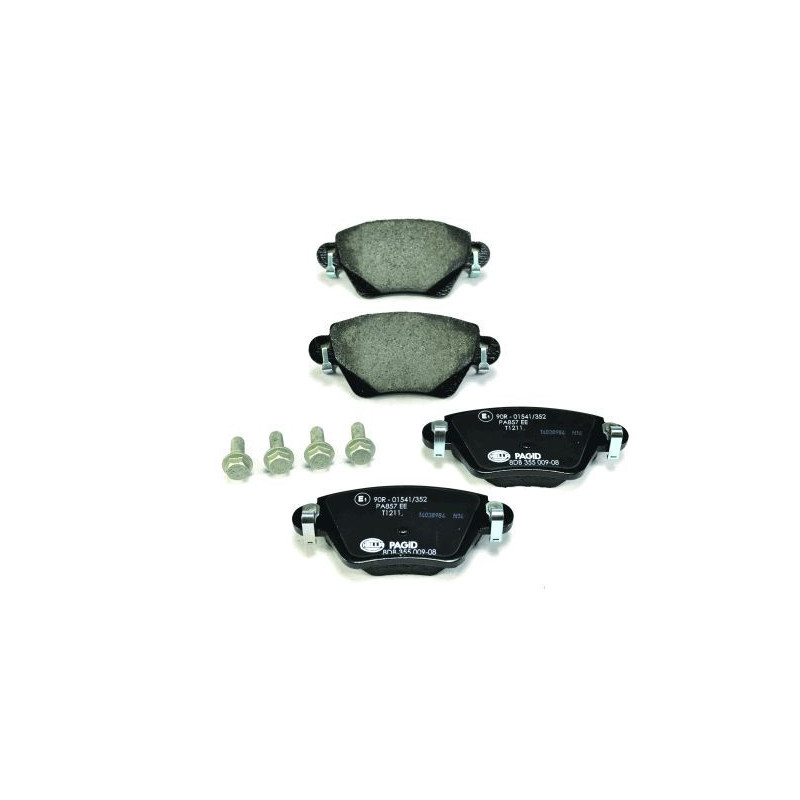 HELLA 8DB 355 009-081 Brzdové destičky Zadní pro