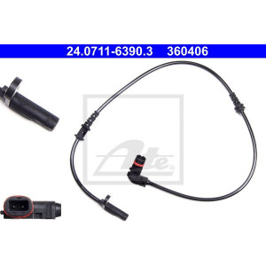 ATE 24.0711-6390.3 Czujnik ABS przód dla Mercedes C