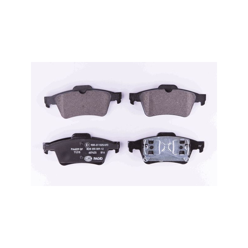 HELLA 8DB 355 009-121 Brake Pads Set Rear for
