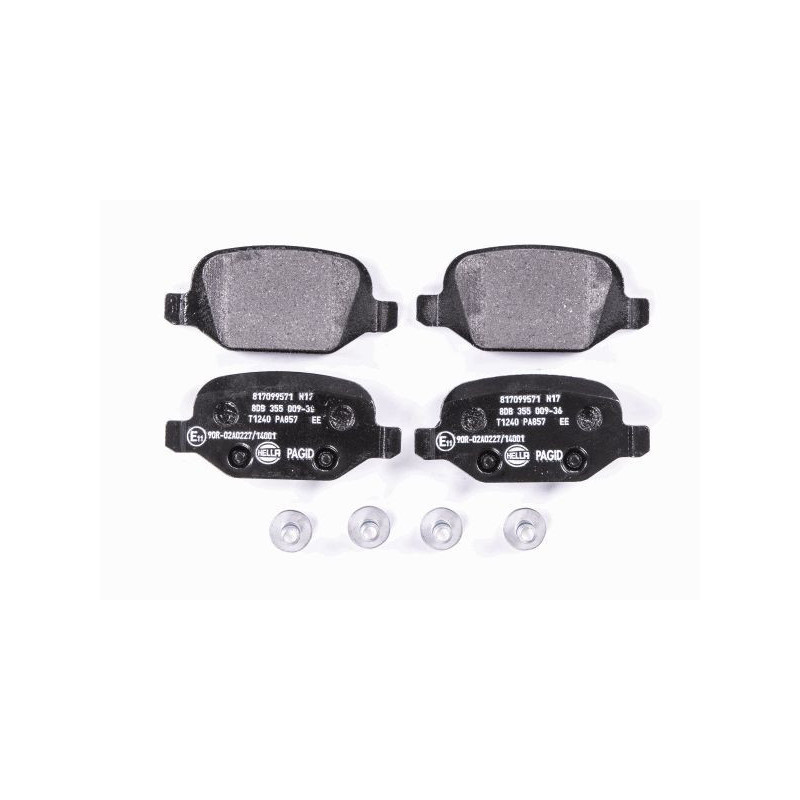 HELLA 8DB 355 009-361 Plaquettes de frein Arrière pour