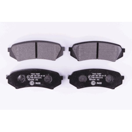 HELLA 8DB 355 009-391 Pastiglie freno Posteriore per