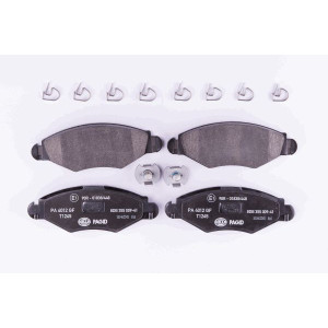 HELLA 8DB 355 009-411 Pastillas de freno Delantero para