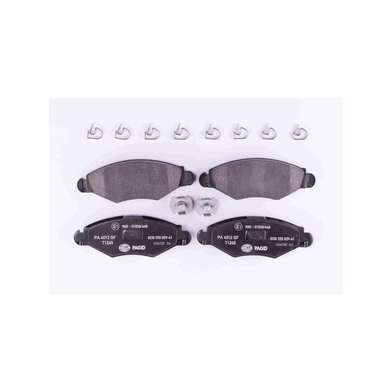 HELLA 8DB 355 009-411 Plaquettes de frein Avant pour