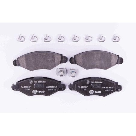 HELLA 8DB 355 009-411 Plaquettes de frein Avant pour