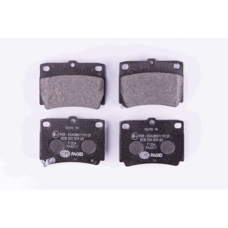 HELLA 8DB 355 009-501 Plaquettes de frein Arrière pour
