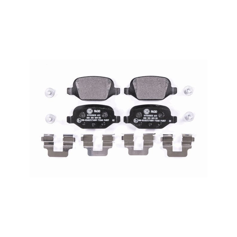 HELLA 8DB 355 009-551 Bremsbeläge Hinten für
