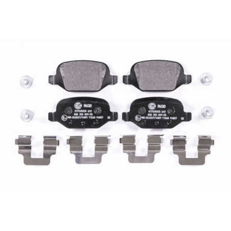 HELLA 8DB 355 009-551 Klocki hamulcowe Tył dla