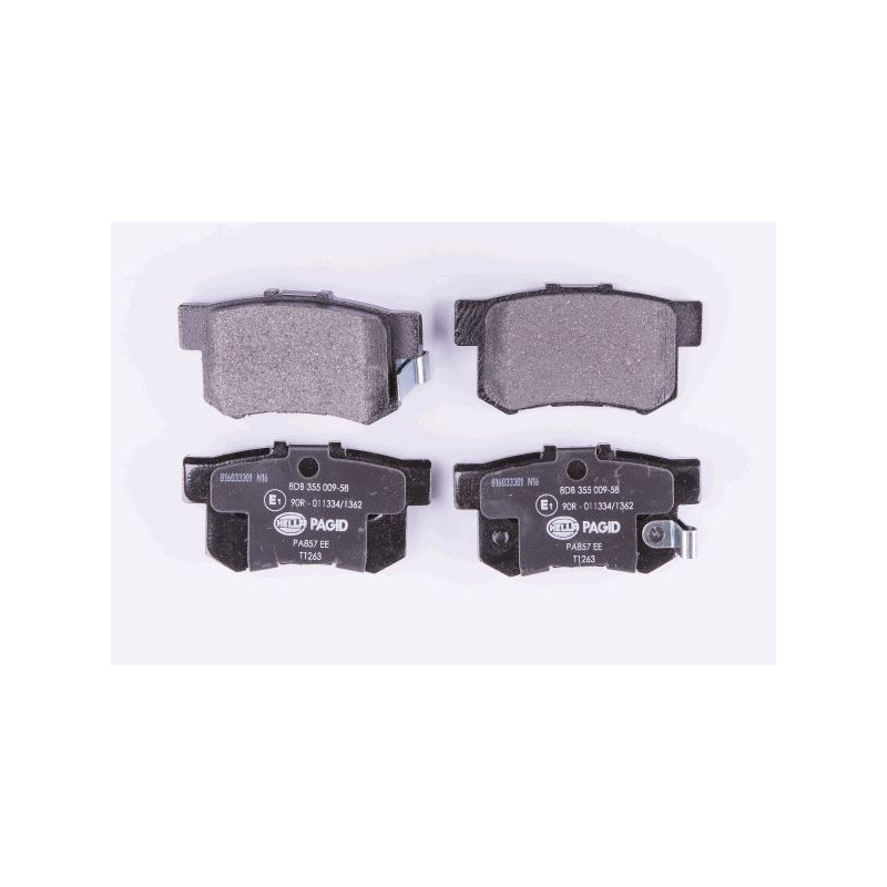 HELLA 8DB 355 009-581 Brake Pad Set Rear for