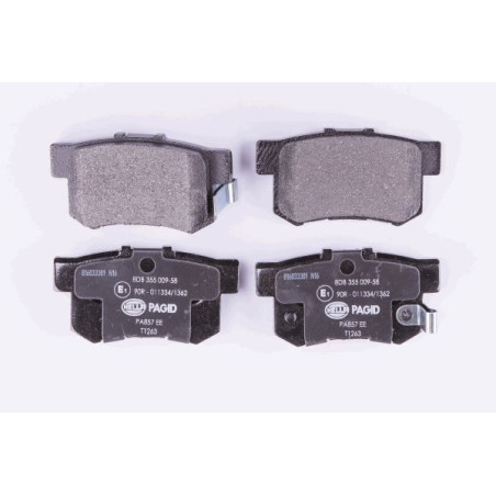 HELLA 8DB 355 009-581 Plaquettes de frein Arrière pour