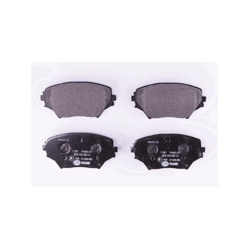 HELLA 8DB 355 009-741 Klocki hamulcowe Przód dla