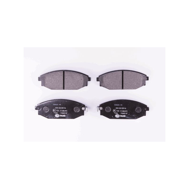 HELLA 8DB 355 009-961 Brzdové platničky Predné pre