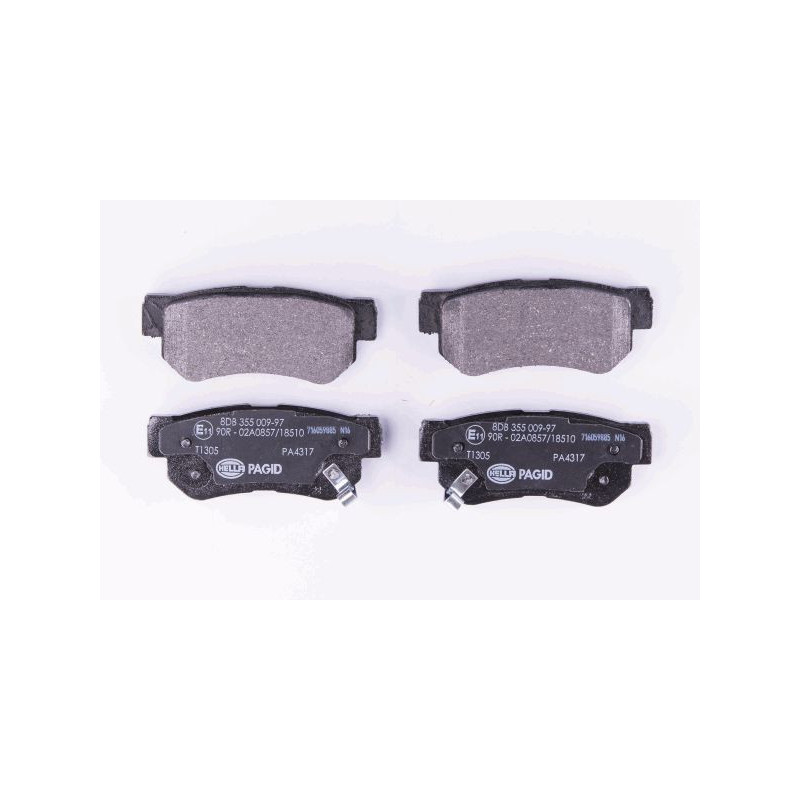 HELLA 8DB 355 009-971 Brake Pads Set Rear for