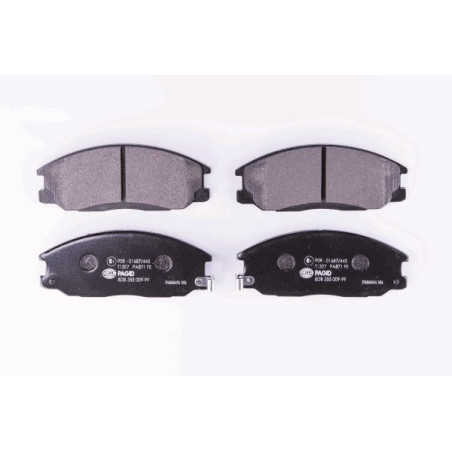 HELLA 8DB 355 009-991 Brzdové platničky Predné pre