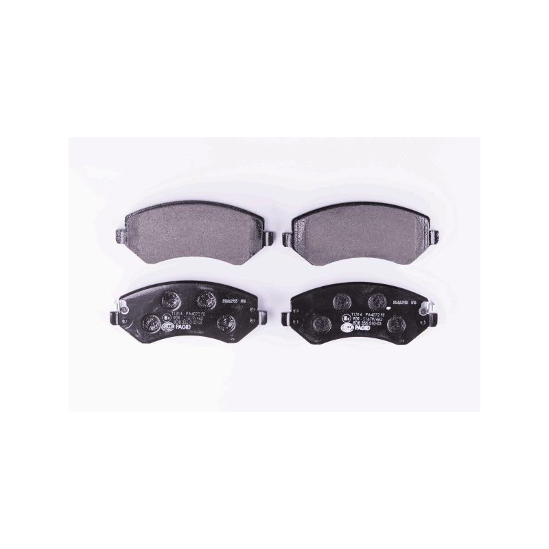 HELLA 8DB 355 010-051 Brzdové destičky Přední pro