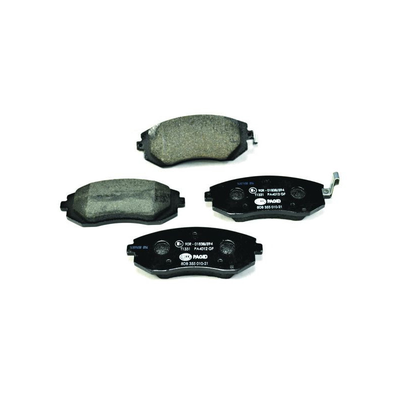 HELLA 8DB 355 010-211 Pastillas de freno Delantero para