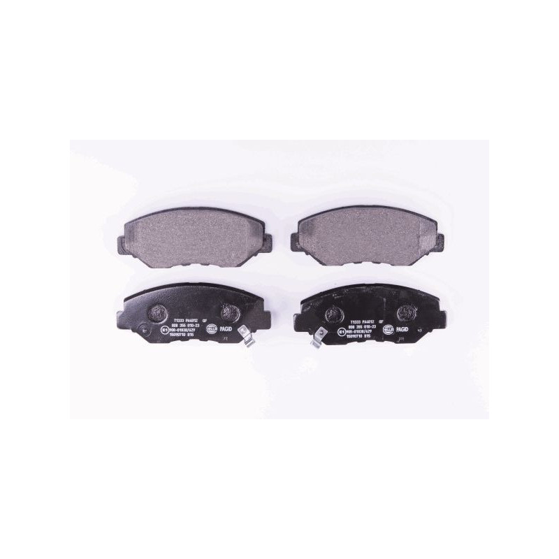 HELLA 8DB 355 010-231 Brzdové platničky Predné pre