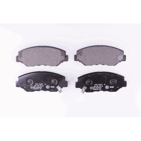 HELLA 8DB 355 010-231 Brzdové platničky Predné pre