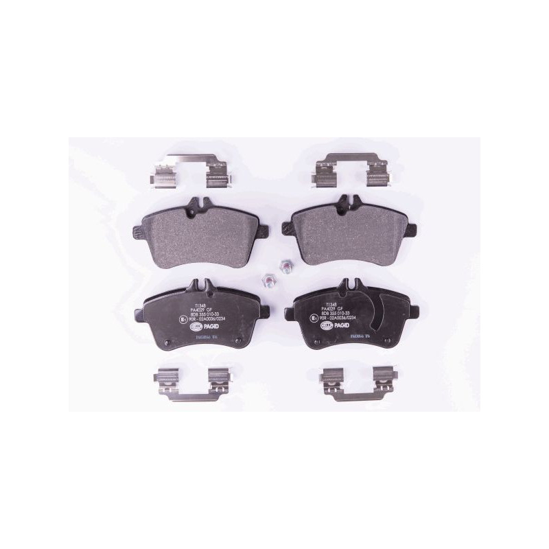 HELLA 8DB 355 010-331 Plaquettes de frein Avant pour