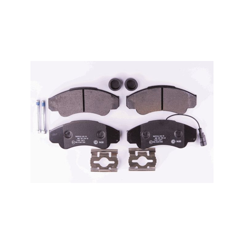 HELLA 8DB 355 010-401 Brzdové platničky