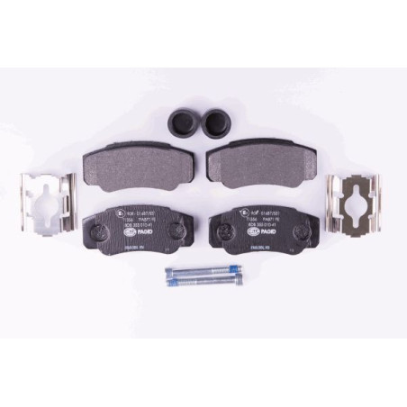 HELLA 8DB 355 010-411 Pastillas de freno Trasero para