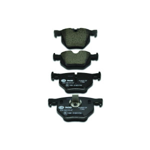HELLA 8DB 355 010-471 Brzdové platničky Zadné pre