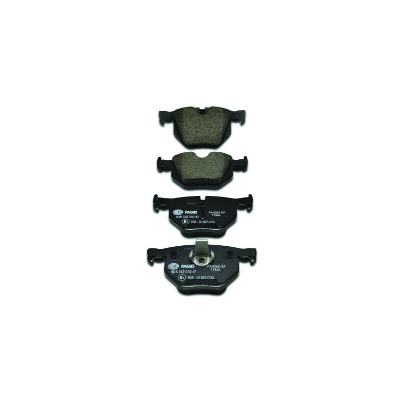 HELLA 8DB 355 010-471 Klocki hamulcowe Tył dla