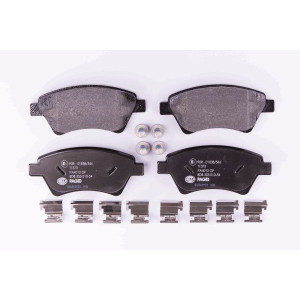HELLA 8DB 355 010-541 Brzdové platničky Predné pre