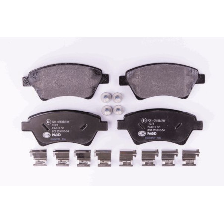 HELLA 8DB 355 010-541 Pastillas de freno Delantero para